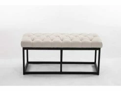 Banquette Amun B Tissu , Crème/100 Cm