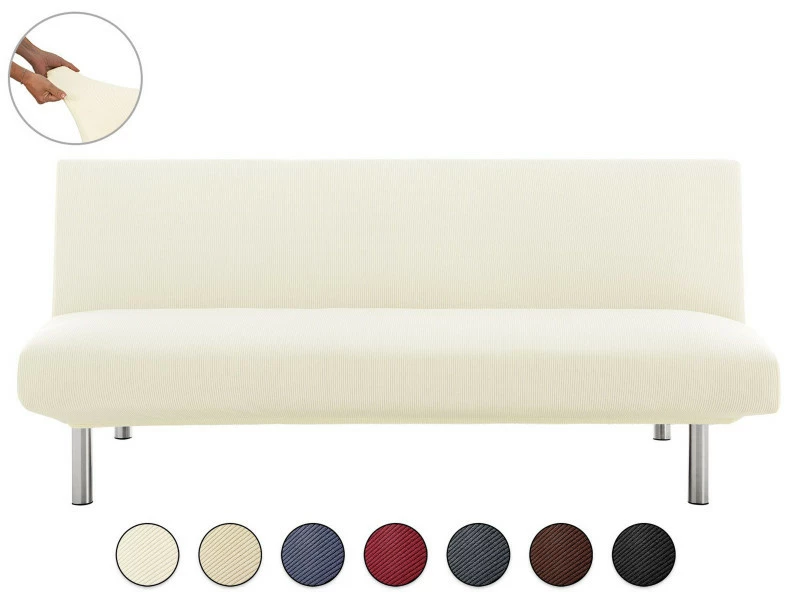 Housse De Canapé élastique Clic Clac Eiffel Textile Milan Ivoire 4 Housse De Canapé élastique Clic Clac Eiffel Textile Milan Ivoire – Image 2