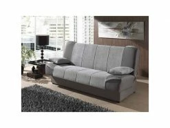 Alton - Canapé Clic Clac Convertible En Tissu Gris -Banquette Soldes Magasin G CNF Q45413915 C