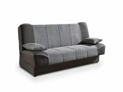 Alton - Canapé Clic Clac Convertible En Tissu Gris -Banquette Soldes Magasin G CNF Q45413915 E