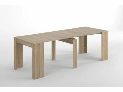 Dmora Table-console Multifonction Extensible, Couleur 90 Chêne Canadien, 90 X 78 X 51 Cm