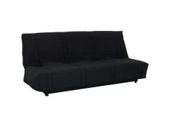 GPASPLUS Banquette Clic Clac 3 Places - Tissu Noir - Style Contemporain - L 193 X P 92 Cm -Banquette Soldes Magasin G CNF Q85851380 D