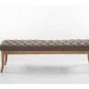 Banc Ramses Tissu Pieds Antique Clair , Taupe/150 Cm -Banquette Soldes Magasin G CNF R28469679 C