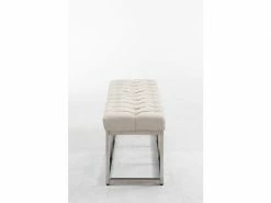 Banc Amun E En Tissu , Crème/120 Cm