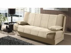 Alton - Canapé Clic Clac Convertible En Tissu Beige -Banquette Soldes Magasin G CNF R99321171 C