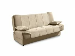 Alton - Canapé Clic Clac Convertible En Tissu Beige -Banquette Soldes Magasin G CNF R99321171 E