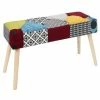 Banc Patchwork Home Deco Factory -Banquette Soldes Magasin G CNF S25988497 B