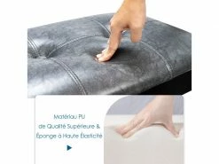 Banc Banquette Design Classique, Banc Rembourrée En Tissu, Banc Capitonné En Lin Et Bois D'hévéa Pour Chambre Salle à Manger Salon Couloir Piano Gris 8 Banc Banquette Design Classique, Banc Rembourrée En Tissu, Banc Capitonné En Lin Et Bois D'hévéa Pour Chambre Salle à Manger Salon Couloir Piano Gris -Banquette Soldes Magasin G CNF S47287500 C