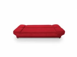 Maddy - Banquette Clic Clac Convertible En Tissu Rouge -Banquette Soldes Magasin G CNF S88269676 D