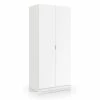 Armoire Avec Deux Portes , Couleur Blanche, 81,5 X 180 X 52 Cm.