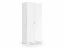 Armoire Avec Deux Portes , Couleur Blanche, 81,5 X 180 X 52 Cm.