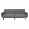 GPASPLUS Prisca Canapé Convertible Clic-clac 3 Places - Tissu Gris - L 209 X P 91,5 X H 81,5 Cm -Banquette Soldes Magasin G CNF T53736730 B