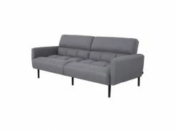 GPASPLUS Prisca Canapé Convertible Clic-clac 3 Places - Tissu Gris - L 209 X P 91,5 X H 81,5 Cm -Banquette Soldes Magasin G CNF T53736730 D