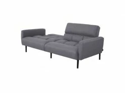 GPASPLUS Prisca Canapé Convertible Clic-clac 3 Places - Tissu Gris - L 209 X P 91,5 X H 81,5 Cm -Banquette Soldes Magasin G CNF T53736730 E