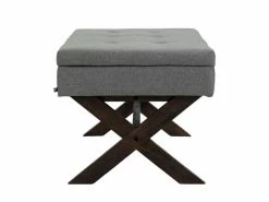 Banquette Namaro En Tissu Avec Espace De Rangement Pieds Bois De Caoutchouc , Gris/antique 8 Banquette Namaro En Tissu Avec Espace De Rangement Pieds Bois De Caoutchouc , Gris/antique -Banquette Soldes Magasin G CNF T80242035 D