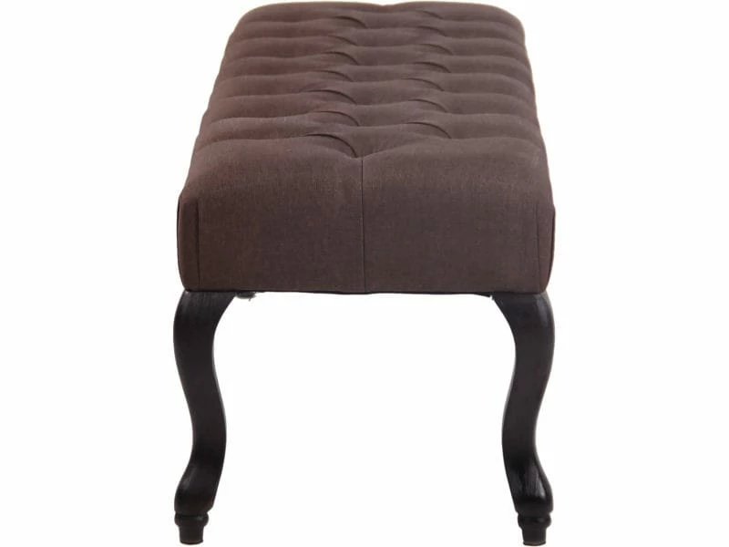 Banquette Brest En Tissu Avec Piètement Antique Sombre , Marron/150 Cm 4 Banquette Brest En Tissu Avec Piètement Antique Sombre , Marron/150 Cm – Image 2