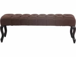 Banquette Brest En Tissu Avec Piètement Antique Sombre , Marron/150 Cm 7 Banquette Brest En Tissu Avec Piètement Antique Sombre , Marron/150 Cm -Banquette Soldes Magasin G CNF U84518753 D