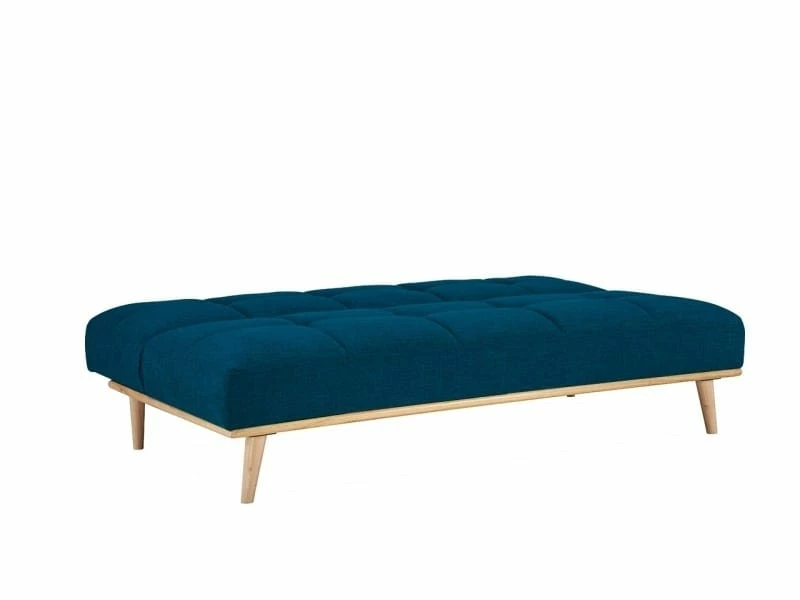 Banquette Clic Clac Scandinave 3 Places Bleu Jessy 5 Banquette Clic Clac Scandinave 3 Places Bleu Jessy – Image 3