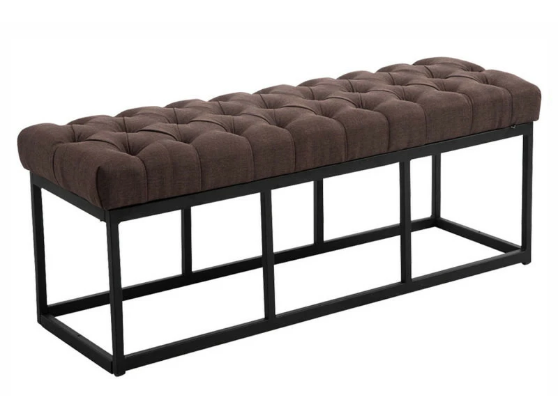 Banquette Amun B Tissu , Marron/120 Cm 3 Banquette Amun B Tissu , Marron/120 Cm