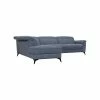 GPASPLUS Canapé D'angle Gauche Avec 1 Place Relax électrique - Tissu Bleu Clair - L 292 X P 232 X H 99 Cm - Melbourne -Banquette Soldes Magasin G CNF V38625100 B