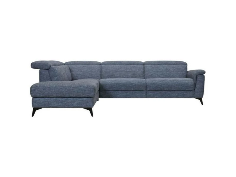 GPASPLUS Canapé D'angle Gauche Avec 1 Place Relax électrique - Tissu Bleu Clair - L 292 X P 232 X H 99 Cm - Melbourne 4 GPASPLUS Canapé D'angle Gauche Avec 1 Place Relax électrique - Tissu Bleu Clair - L 292 X P 232 X H 99 Cm - Melbourne – Image 2