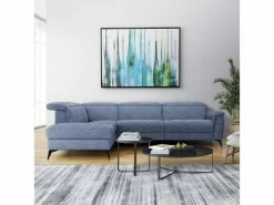 GPASPLUS Canapé D'angle Gauche Avec 1 Place Relax électrique - Tissu Bleu Clair - L 292 X P 232 X H 99 Cm - Melbourne 9 GPASPLUS Canapé D'angle Gauche Avec 1 Place Relax électrique - Tissu Bleu Clair - L 292 X P 232 X H 99 Cm - Melbourne -Banquette Soldes Magasin G CNF V38625100 D