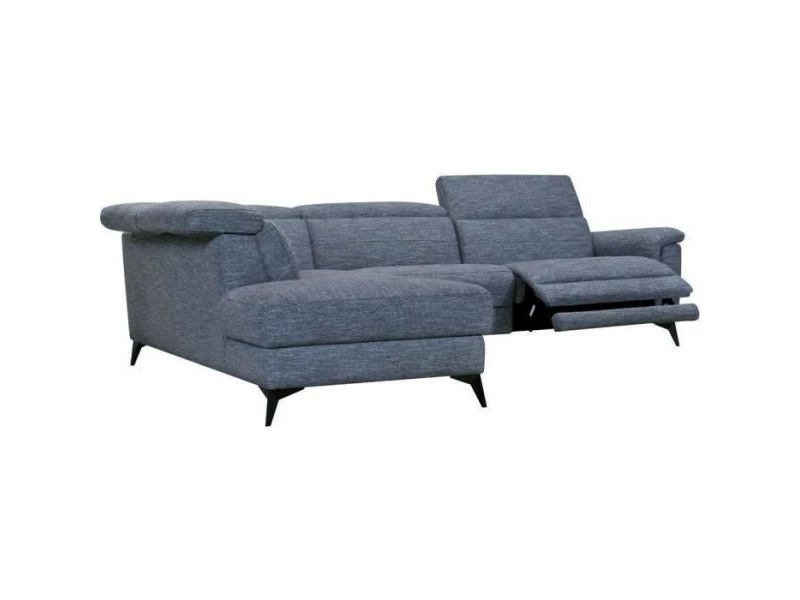 GPASPLUS Canapé D'angle Gauche Avec 1 Place Relax électrique - Tissu Bleu Clair - L 292 X P 232 X H 99 Cm - Melbourne 7 GPASPLUS Canapé D'angle Gauche Avec 1 Place Relax électrique - Tissu Bleu Clair - L 292 X P 232 X H 99 Cm - Melbourne – Image 5