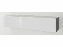 Élément Mural à Ouverture Verticale Avec Façade Blanche Brillante