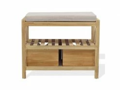 Mobili Rebecca Banquette Coffre 2 Tiroir 2 Etagere Bois Beige Vintage 46x60x33 11 Mobili Rebecca Banquette Coffre 2 Tiroir 2 Etagere Bois Beige Vintage 46x60x33 -Banquette Soldes Magasin G CNF V85872028 F