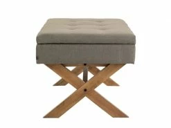 Banquette Namaro En Tissu Avec Espace De Rangement Pieds Bois De Caoutchouc , Taupe/antique Clair 8 Banquette Namaro En Tissu Avec Espace De Rangement Pieds Bois De Caoutchouc , Taupe/antique Clair -Banquette Soldes Magasin G CNF W77821535 D