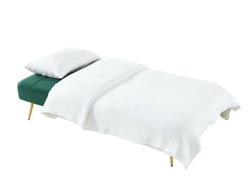 Banquette Aroma En Velours Vert 3 Places Convertible 6 Banquette Aroma En Velours Vert 3 Places Convertible – Image 4