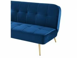 Banquette Aroma En Velours Bleu 3 Places Convertible 9 Banquette Aroma En Velours Bleu 3 Places Convertible -Banquette Soldes Magasin G CNF X50241857 D