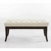 Banc Ramses Similicuir Antique Sombre , Crème/100 Cm -Banquette Soldes Magasin G CNF X72194014 C