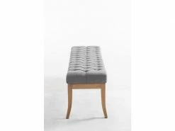 Banc Ramses Tissu Pieds Antique Clair , Gris/150 Cm -Banquette Soldes Magasin G CNF Y20747198 D