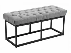 Banquette Amun B Tissu , Gris/100 Cm