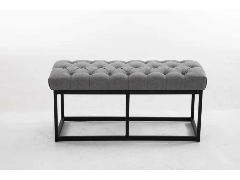 Banquette Amun B Tissu , Gris/100 Cm 4 Banquette Amun B Tissu , Gris/100 Cm – Image 2