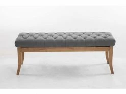 Banc Ramses Tissu Pieds Antique Clair , Gris/120 Cm 6 Banc Ramses Tissu Pieds Antique Clair , Gris/120 Cm -Banquette Soldes Magasin G CNF Y29206974 C