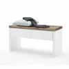 Banc Avec 2 Tiroirs Coloris Laqué Blanc Mat - L91 X H48 X P38 Cm -pegane- 1 Banc Avec 2 Tiroirs Coloris Laqué Blanc Mat - L91 X H48 X P38 Cm -pegane- -Banquette Soldes Magasin G CNF Y35524177 B