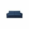 Amsterdam2 3p Cv160x200 Tissu Londa Col 41 Bleu Foncemat H18 Cm 218x105xh98cm -Banquette Soldes Magasin G CNF Y35911622 B