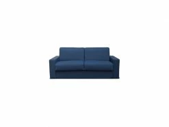 Amsterdam2 3p Cv160x200 Tissu Londa Col 41 Bleu Foncemat H18 Cm 218x105xh98cm