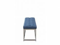 Banc Amun E En Tissu , Bleu/120 Cm