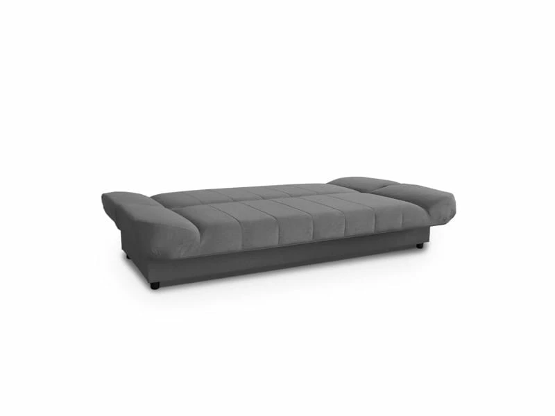 Maddy - Banquette Clic Clac Convertible En Tissu Gris 4 Maddy - Banquette Clic Clac Convertible En Tissu Gris – Image 2