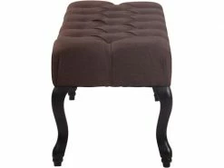 Banquette Brest En Tissu Avec Piètement Antique Sombre , Marron/100 Cm -Banquette Soldes Magasin G CNF Y72818621 C